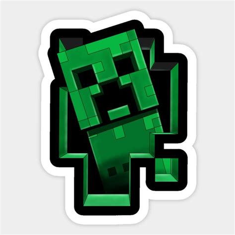 Creeper Creeping - Minecraft Creeper - Sticker Designed & Sold By Mutsumi Kawazoe in 2023 ...