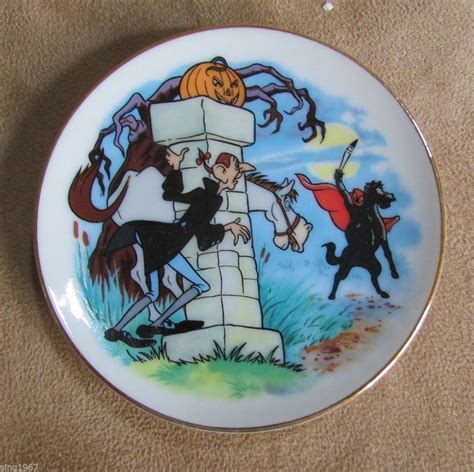 I Ichabod Crane Sleepy Hollow Disney Alphabet plate Letter Headless Horseman Sleepy Hollow ...