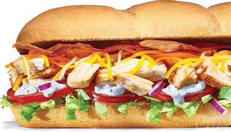 Subway 6" Chicken & Bacon Ranch Nutrition Facts