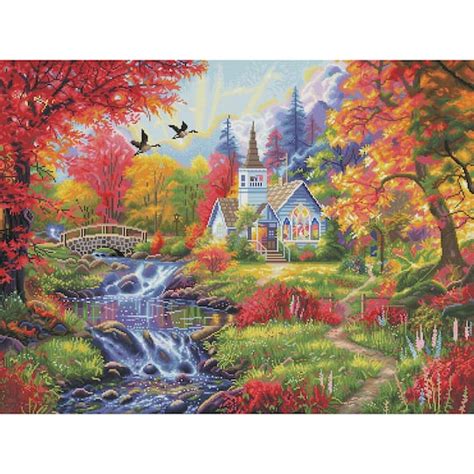 Diamond Art Club® Woodland Church Diamond Painting Kit | Michaels