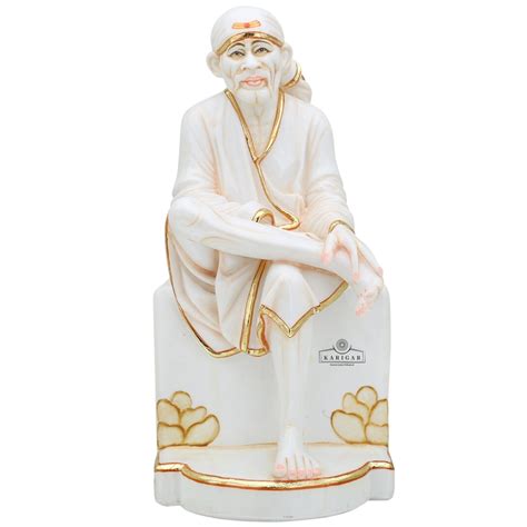 Sai baba Statue Large Marble Sai baba idol, divine statue, Sai baba ...