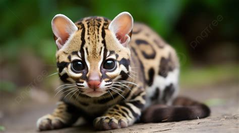 Tiny Baby Ocelot Walks Along A Path Background, Show Me Pictures Of Ocelots, Ocelot, Animal ...