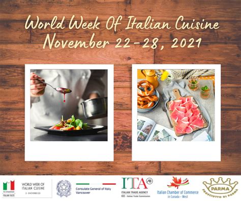 World Week of Italian Cuisine 2021 - ICCC West