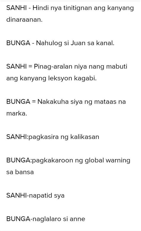 Mag bigay mg dalawang halimbawa ng sanhi at bunga? - Brainly.ph