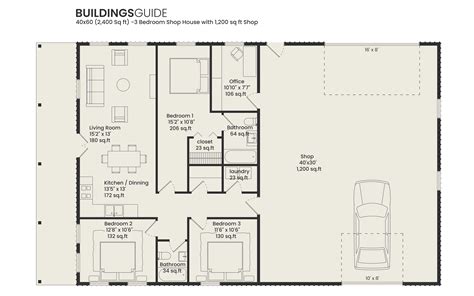 Shouse Floor Plans & Shop House Plans | Free Designs