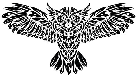 The Tribal Owl Sticker,All-Weather Premium Vinyl Sticker-Sticky Back – Heart Sticker Company