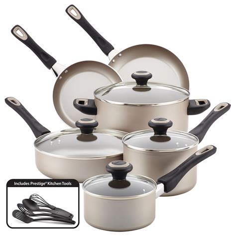 Farberware 15-Piece Dishwasher Safe High Performance Nonstick Pots and Pan Set/Cookware Set ...