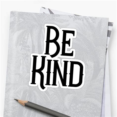 'Be Kind' Sticker by skr0201 | Be kind sticker, Cute laptop stickers ...