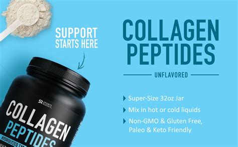 Sports Research Collagen Peptides Unflavored 2 lbs (32 oz)