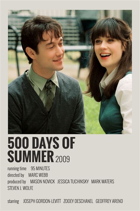 (500) Days of Summer polaroid poster | 500 days of summer, Movie ...