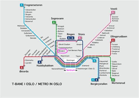 Oslo Underground Transit Map Subway Map Map | Images and Photos finder