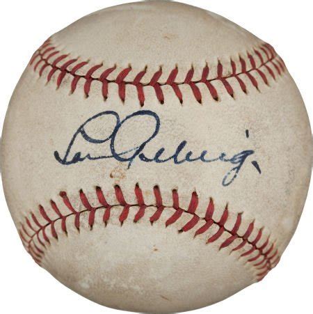 80007: Late 1930's Lou Gehrig Single Signed Baseball.