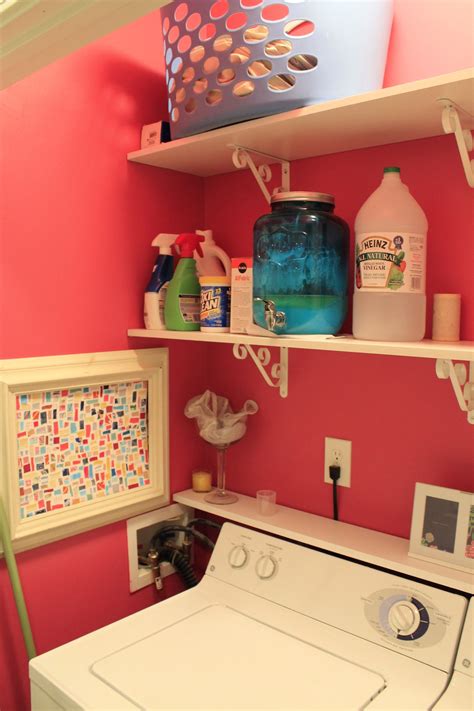 Hot pink and turquoise laundry closet - Overhaul the Laundry Room - Charleston Crafted Pink ...
