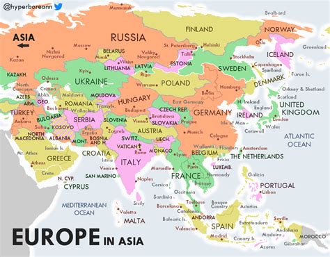 Europe And Asia Map