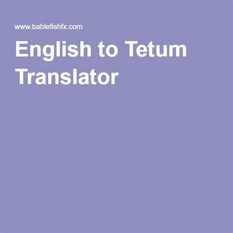 English to Tetum Translator | Translation, English, English online