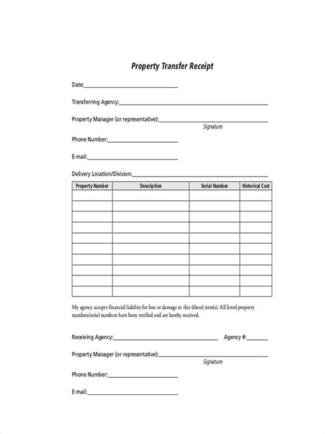 Transfer Receipt - 5+ Examples, Format, How to Make, Pdf