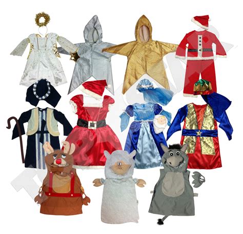 Nativity Play Costumes Christmas Fancy Dress Kids Dressup Ages 3-5 3-6 ...