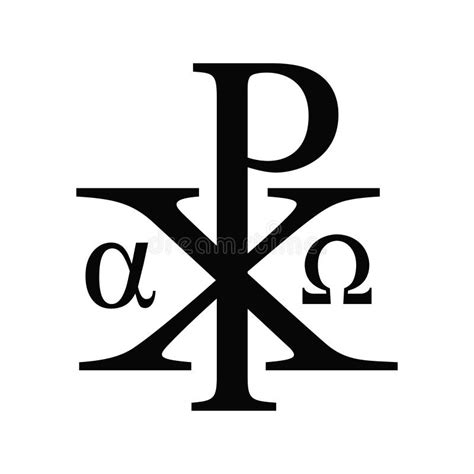 Christian Chi Rho Symbol Vector Illustration Stock Vector ...