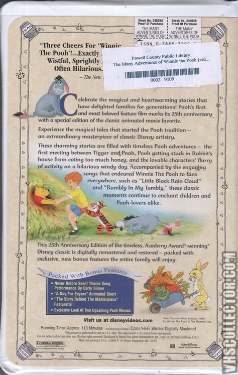 The Many Adventures of Winnie The Pooh | VHSCollector.com