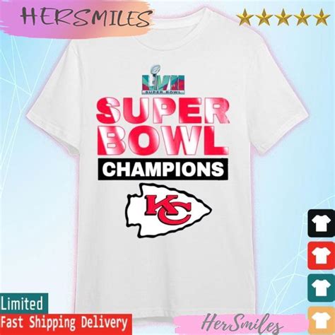 Kansas City Chiefs Super Bowl LVII 2023 Champions T-shirt - Hersmiles