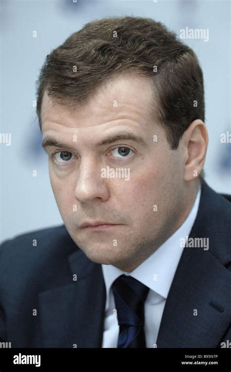 First Deputy Prime Minister Dmitry Medvedev attending ecological ...