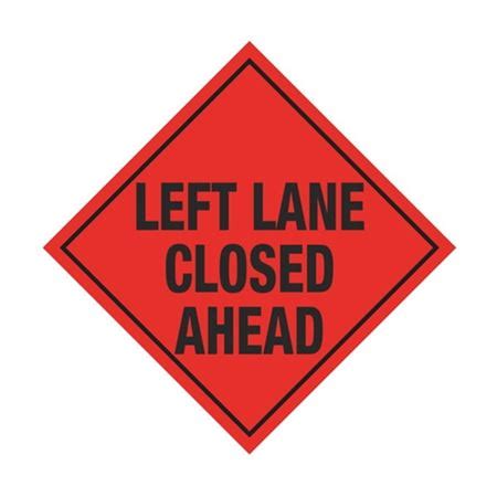 Left Lane Closed Ahead Sign | Carlton Industries