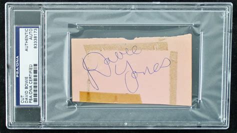 Lot Detail - David Bowie Encapsulated Cut Signature with RARE Legal ...