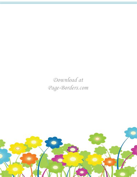 Free flower border template | Personal & commercial use