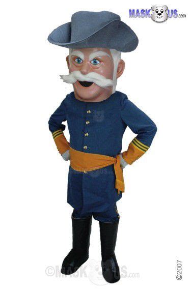 Rebel, Deluxe Adult Size Civil War Rebel Mascot Costume - T0293 - MaskUS.com