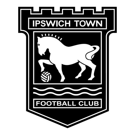 Ipswich Town FC Logo Black and White – Brands Logos