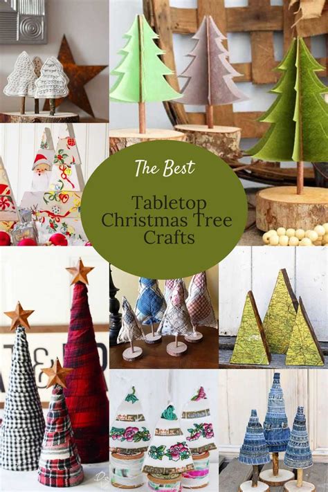 The Best DIY Tabletop Christmas Tree Ideas - Pillarboxblue - Pillar Box ...