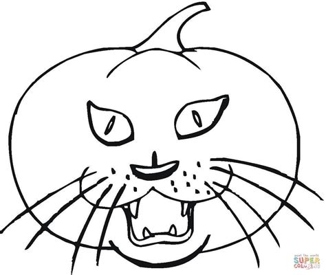 Cat Pumpkin coloring page | Free Printable Coloring Pages