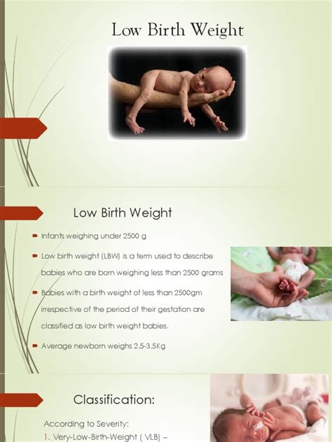 Low Birth Weight | Low Birth Weight | Infants