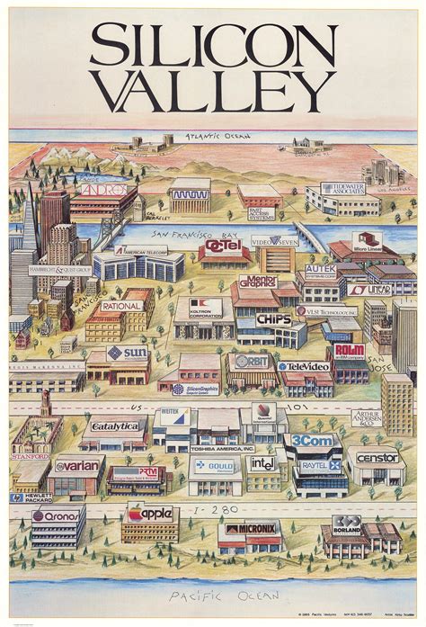 David Rumsey Historical Map Collection | Early Mapping of Silicon Valley and the Web