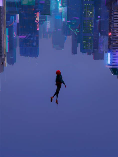 cityscape, upside down, Spider-Man, Spider-Man: Into the Spider-Verse ...