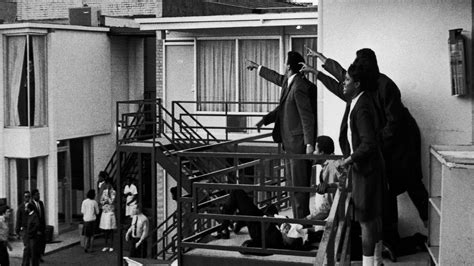 Martin Luther King, Jr.: Andrew Young and Jesse Jackson return to the motel balcony where he was ...