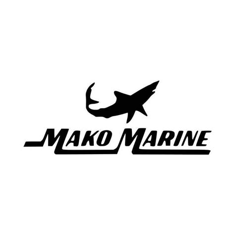 Mako Marine Boats Logo Fishing Vinyl Decal Sticker | Vinyl decal stickers, Marine boat, Mako boats