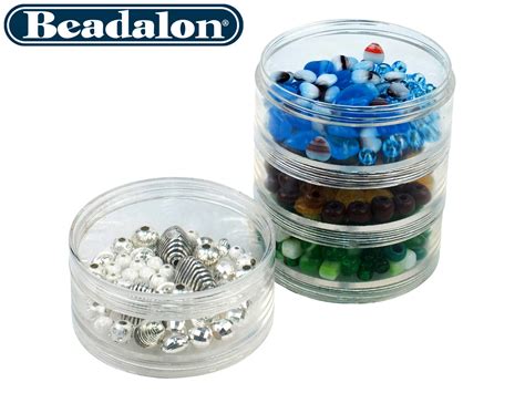 Beadalon Large Bead Storage Stackable Containers Four Per Stack ...