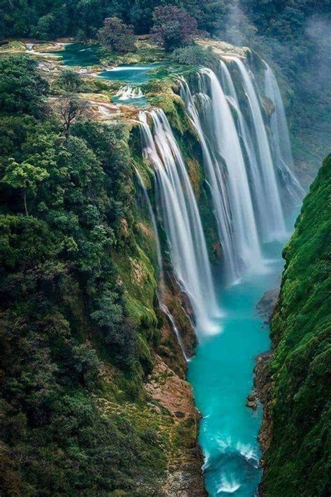 Cascadas de Tamul Huasteca Potosina, Mexico | Vodopády, Příroda, Svět