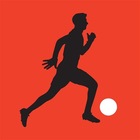 Football Soccer Player With Ball Running Run Silhouette Vector Illustration Isolated 11661901 ...