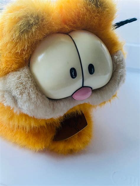 Garfield Plush Vintage 1981 Rare With Necklace - Etsy