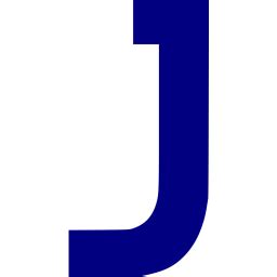 Navy blue letter j icon - Free navy blue letter icons