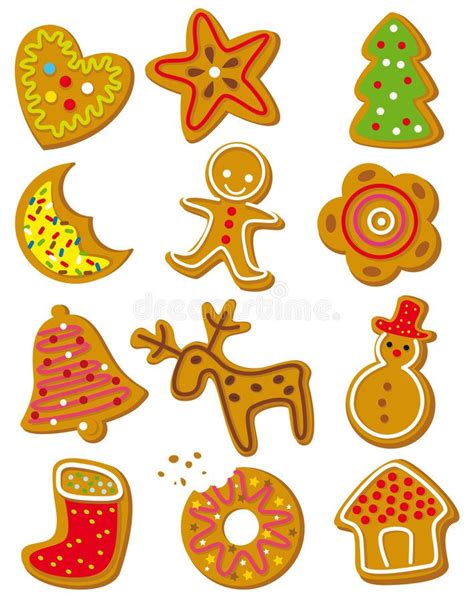 Christmas cookies. Set of christmas cookies on a white background , #AFFILIATE, #Set, #cookies ...