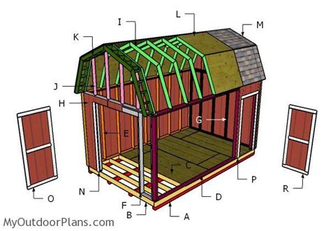 10x16 Barn Shed Roof Plans | MyOutdoorPlans