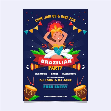 Rio Festival Party Full of Song and Dance 2072635 Vector Art at Vecteezy