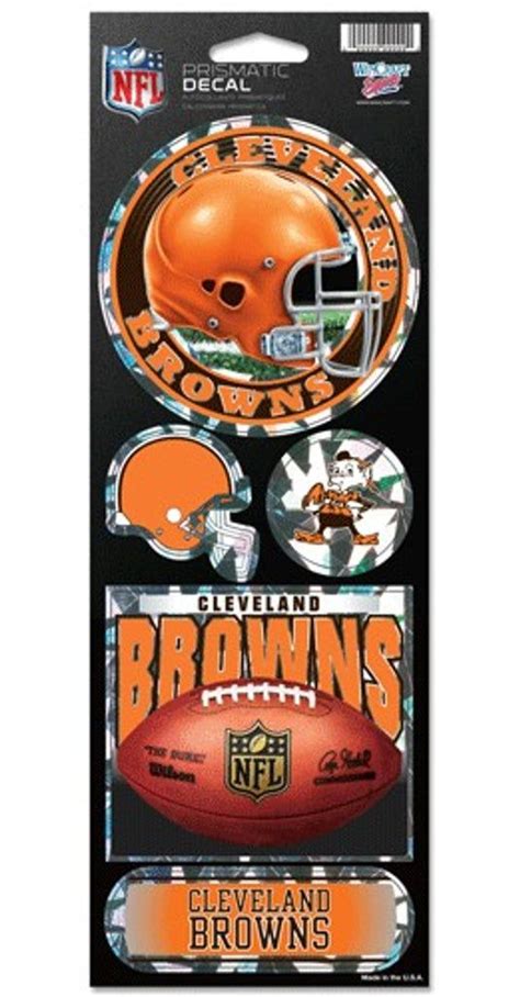 Cleveland Browns Stickers Prismatic in 2023 | Cleveland browns, Nfl cleveland browns, Wincraft