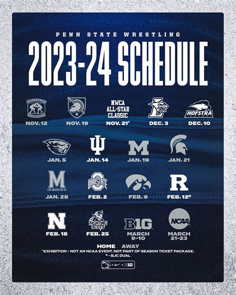 2024 Penn State Wrestling Schedule - Alexi Austina