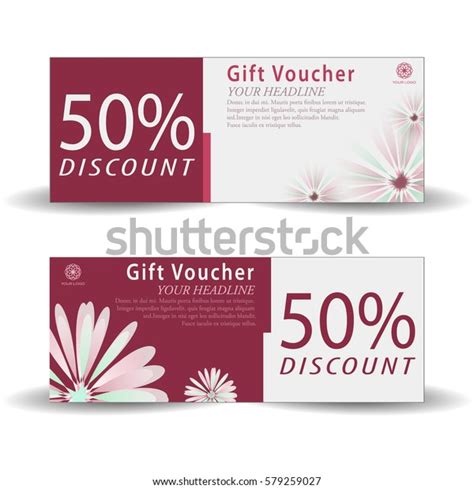 Gift Voucher Template Discount Coupon Spa Stock Vector (Royalty Free) 579259027 | Shutterstock