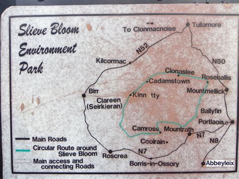 John Cullen's Fieldstudies: Slieve Bloom Mountains map 26/1/2011