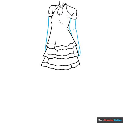 How to Draw an Anime Dress - Easy Step by Step Tutorial